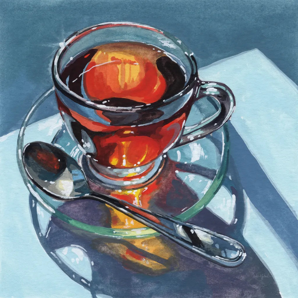 Clear Teacup Morning Light by Kate Jarvik Birch. SKU 102968a. Archival Giclee Fine art print for wall decor.