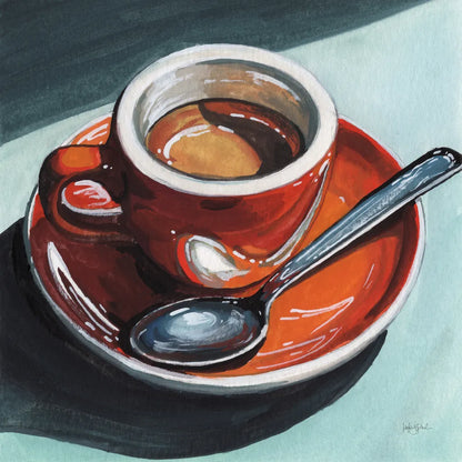 Diner Espresso by Kate Jarvik Birch. SKU 100958a. Archival Giclee Fine art print for wall decor.