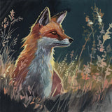 Fox In The Morning Glow by Kate Jarvik Birch. SKU 102908a. Archival Giclee Fine art print for wall decor.