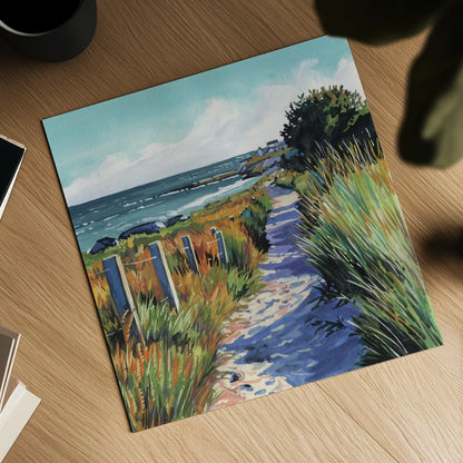 Fresh Ocean Air by Kate Jarvik Birch. Shown as a detailed flat fine art print, highlighting archival giclee quality. Available as an archival giclee rolled canvas, fine art paper, or poster print. SKU 99768a.