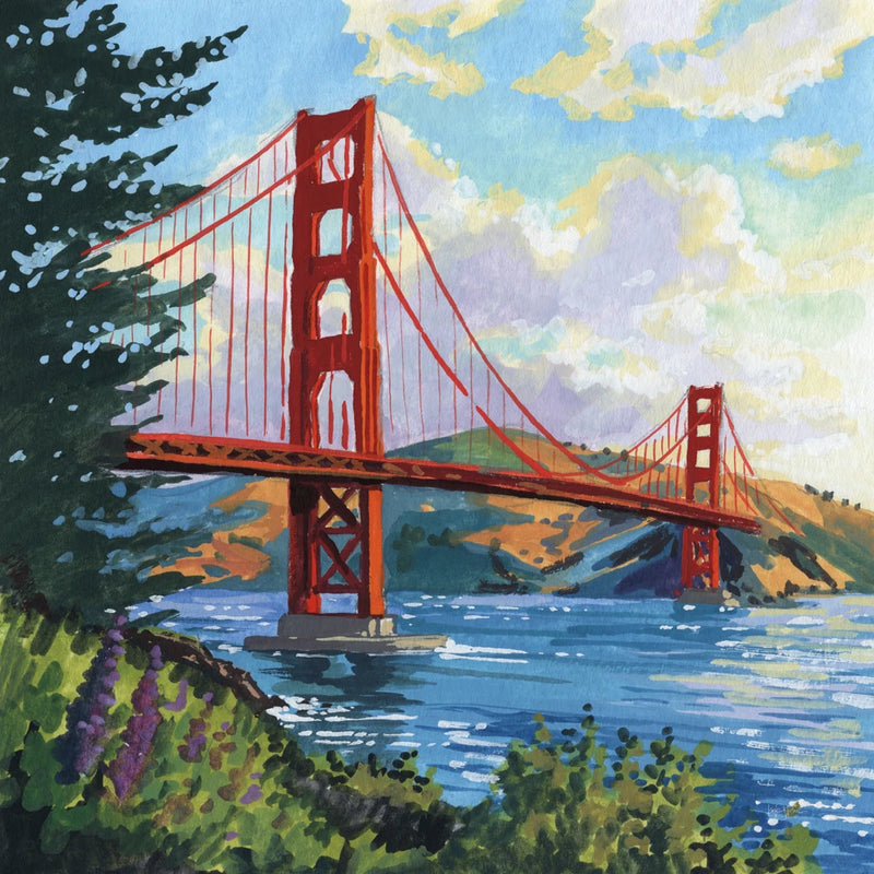 Golden Hour Bridge by Kate Jarvik Birch