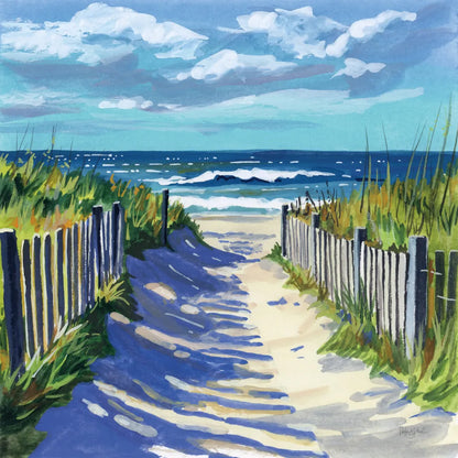 Grassy Path To The Beach I by Kate Jarvik Birch. SKU 99684a. Archival Giclee Fine art print for wall decor.