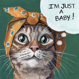 Just a Baby Cat by Kate Jarvik Birch. SKU 104152a. Archival Giclee Fine art print for wall decor.