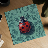 Ladybug In The Parlor Room by Kate Jarvik Birch. Shown as a detailed flat fine art print, highlighting archival giclee quality. Available as an archival giclee rolled canvas, fine art paper, or poster print. SKU 98626a.