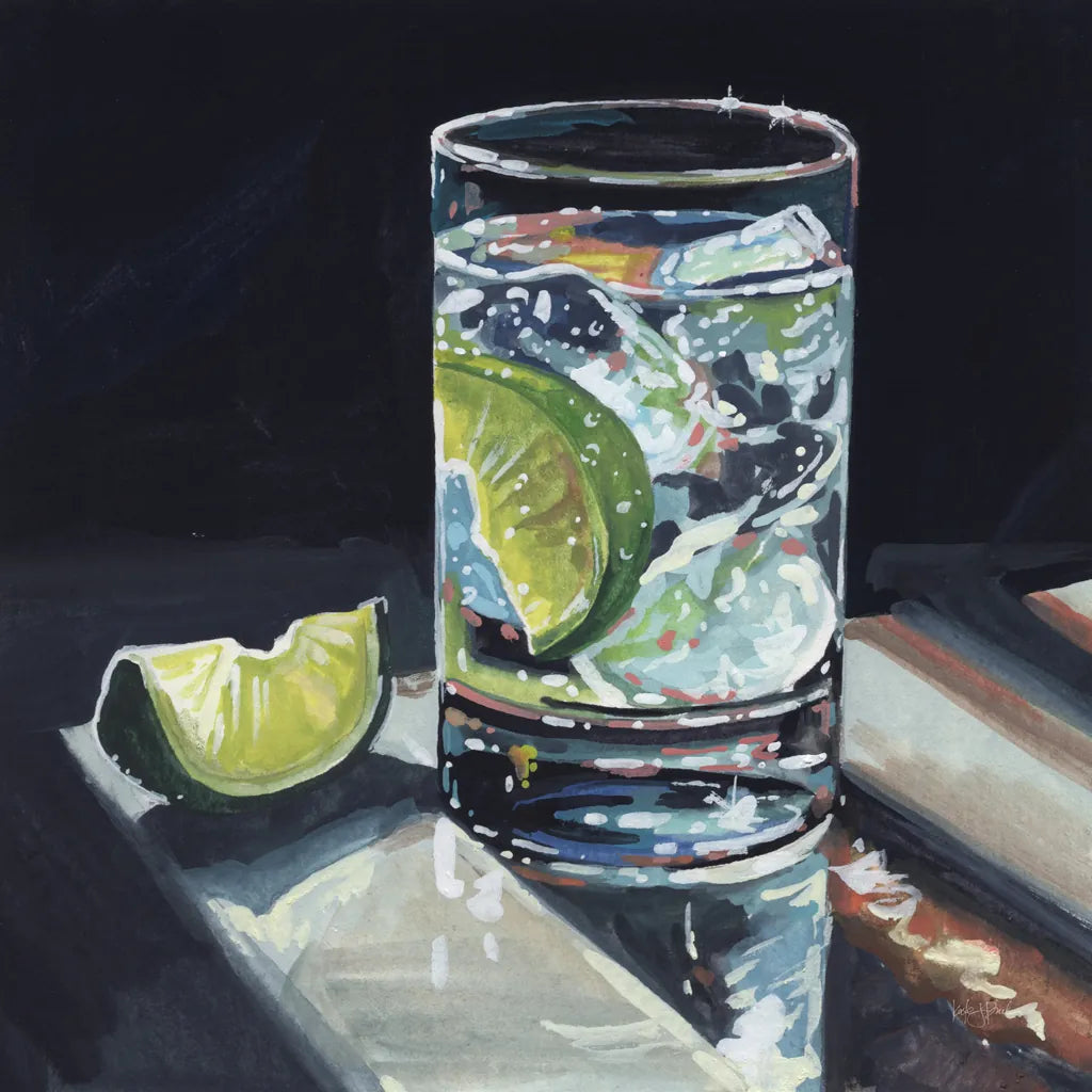 Light Reflecting Off a Cocktail by Kate Jarvik Birch. SKU 100960a. Archival Giclee Fine art print for wall decor.