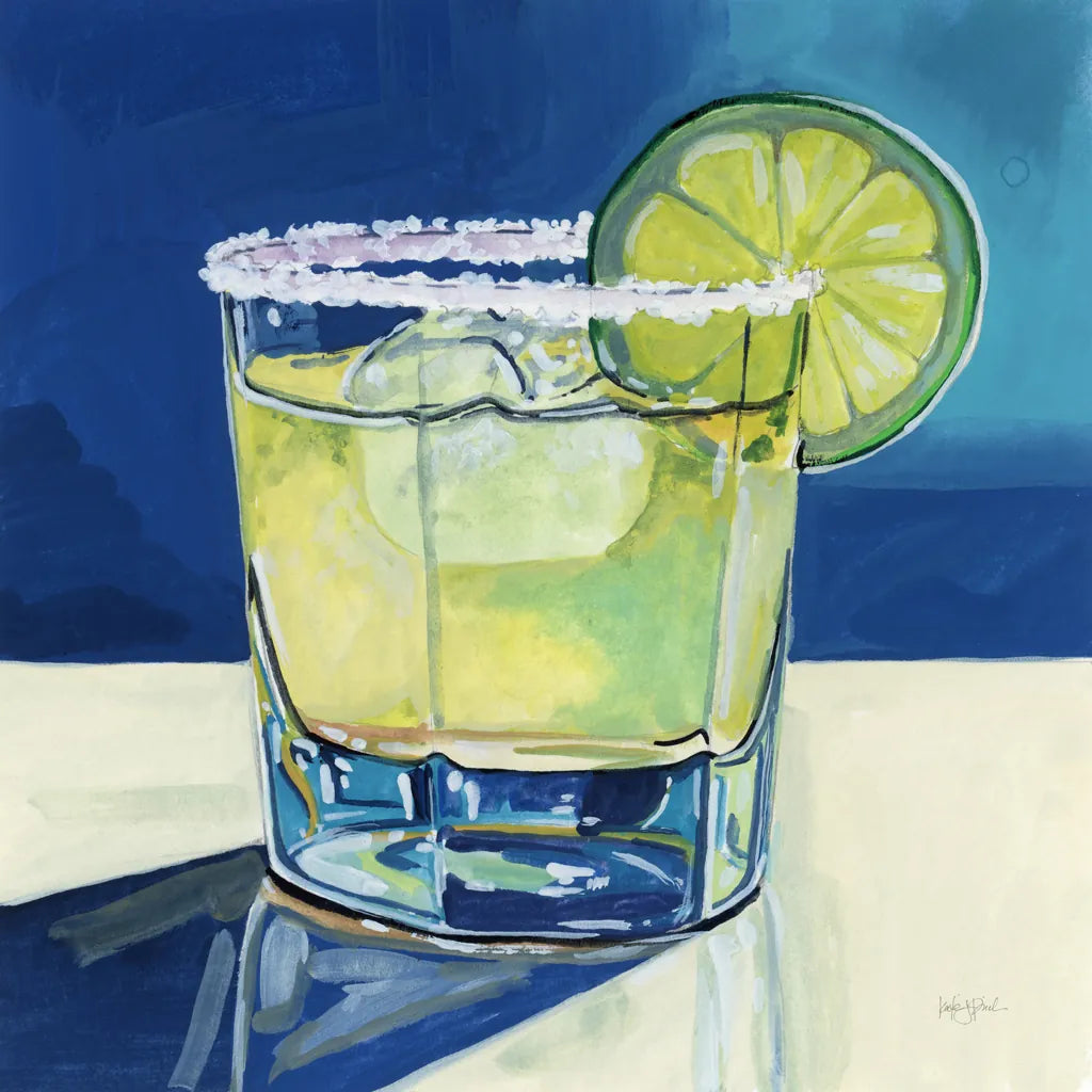 Margarita On The Rocks by Kate Jarvik Birch. SKU 98591a. Archival Giclee Fine art print for wall decor.