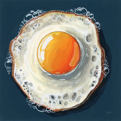 Perfect Fried Egg by Kate Jarvik Birch. SKU 98602a. Archival Giclee Fine art print for wall decor.