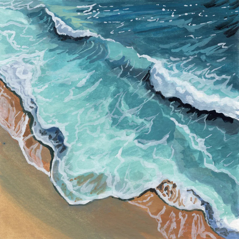 Perfect Soothing Waves by Kate Jarvik Birch. SKU 101982a. Archival Giclee Fine art print for wall decor.