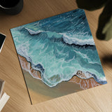 Perfect Soothing Waves by Kate Jarvik Birch. Shown as a detailed flat fine art print, highlighting archival giclee quality. Available as an archival giclee rolled canvas, fine art paper, or poster print. SKU 101982a.