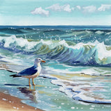 Seagull Contemplation by Kate Jarvik Birch. SKU 102610a. Archival Giclee Fine art print for wall decor.