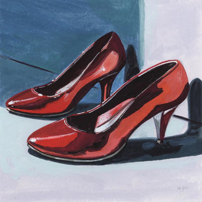 Shiny New Shoes by Kate Jarvik Birch. SKU 99774a. Archival Giclee Fine art print for wall decor.