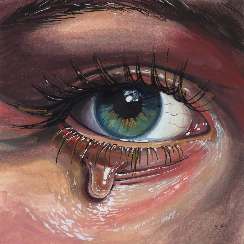 Single Tear by Kate Jarvik Birch. SKU 102969a. Archival Giclee Fine art print for wall decor.