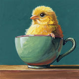 Springtime Cup of Cuteness by Kate Jarvik Birch. SKU 98612a. Archival Giclee Fine art print for wall decor.