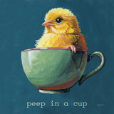 Springtime Cup of Cuteness I v2 by Kate Jarvik Birch. SKU 101772a. Archival Giclee Fine art print for wall decor.