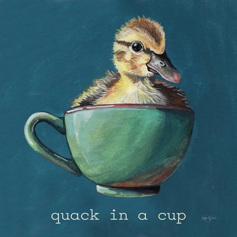 Springtime Cup of Cuteness II v2 by Kate Jarvik Birch. SKU 101773a. Archival Giclee Fine art print for wall decor.