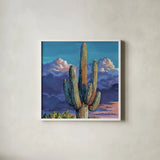 Standing Tall by Kate Jarvik Birch. Shown in a crisp white glass frame for a clean and minimalist style. Available as an archival giclee rolled canvas, fine art paper, or poster print. SKU 104540a.