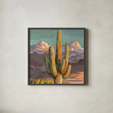 Standing Tall v2 by Kate Jarvik Birch. Shown in a sleek black glass frame for a contemporary gallery look. Available as an archival giclee rolled canvas, fine art paper, or poster print. SKU 104539a.