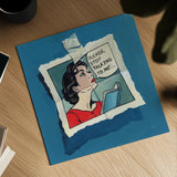 Stop Talking To Me by Kate Jarvik Birch. Shown as a detailed flat fine art print, highlighting archival giclee quality. Available as an archival giclee rolled canvas, fine art paper, or poster print. SKU 98534a.