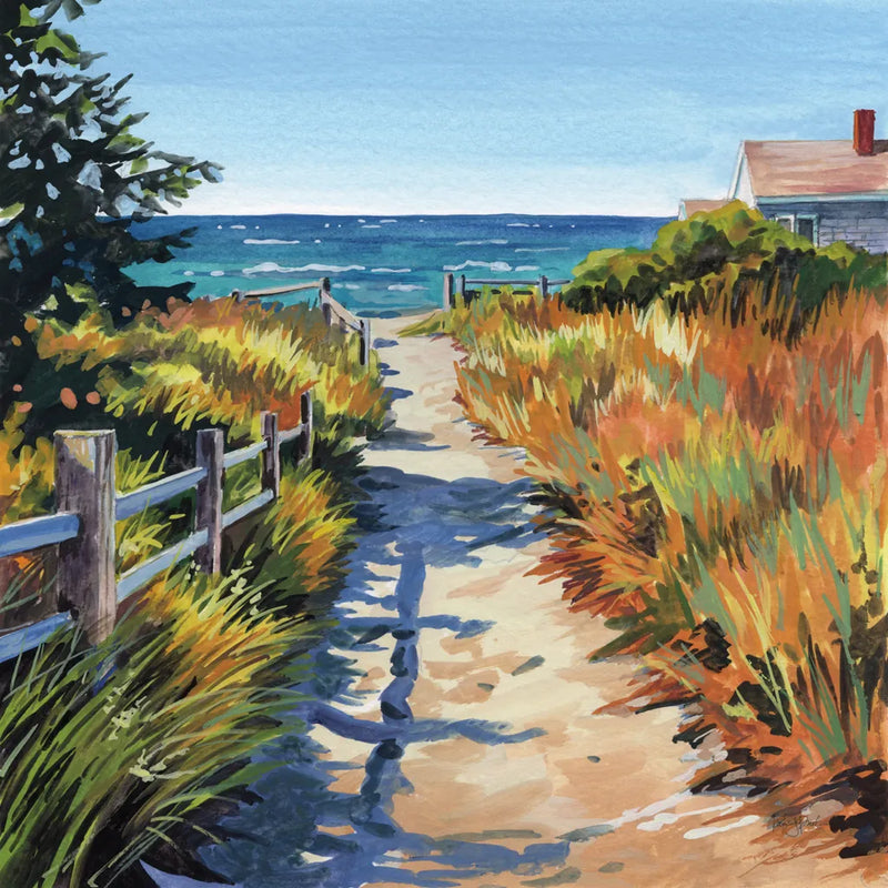 Take Me to The Cape by Kate Jarvik Birch. SKU 101981a. Archival Giclee Fine art print for wall decor.