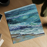 The Sounds of The Shore by Kate Jarvik Birch. Shown as a detailed flat fine art print, highlighting archival giclee quality. Available as an archival giclee rolled canvas, fine art paper, or poster print. SKU 101972a.