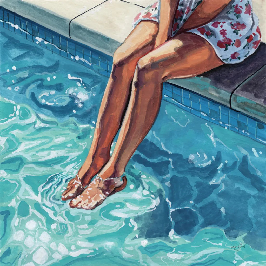 The Waters Fine by Kate Jarvik Birch. SKU 101980a. Archival Giclee Fine art print for wall decor.