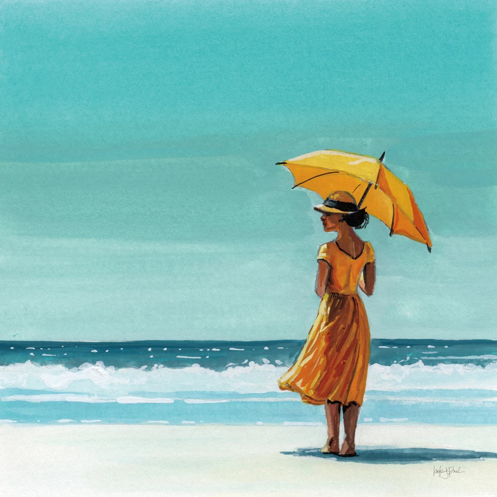 Umbrella at the Beach by Kate Jarvik Birch