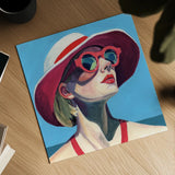 Vacation In Style by Kate Jarvik Birch. Shown as a detailed flat fine art print, highlighting archival giclee quality. Available as an archival giclee rolled canvas, fine art paper, or poster print. SKU 98540a.