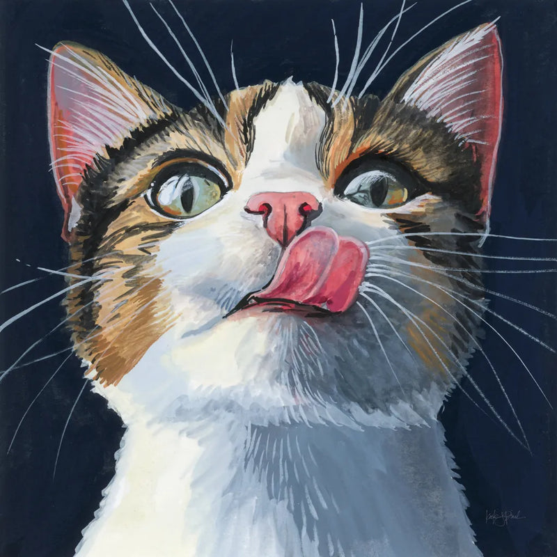 When The Treats Come Out by Kate Jarvik Birch. SKU 99689a. Archival Giclee Fine art print for wall decor.
