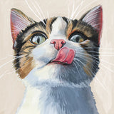 When The Treats Come Out Cream by Kate Jarvik Birch. SKU 100719a. Archival Giclee Fine art print for wall decor.
