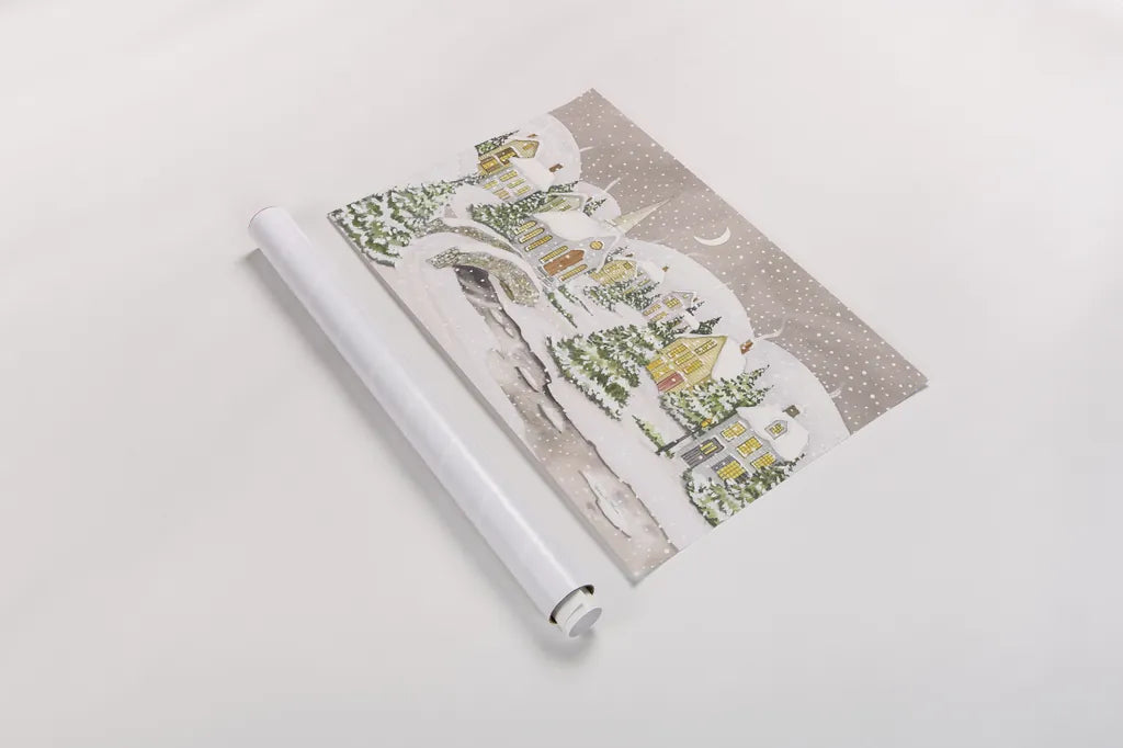 All is Calm All is Bright Light by Kathleen Parr McKenna. shown as a rolled paper print. Available as archival giclee rolled canvas, fine art paper, or poster print. SKU 70571i.