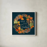 Autumn Splendor IV by Kathleen Parr McKenna. Shown in a crisp white glass frame for a clean and minimalist style. Available as an archival giclee rolled canvas, fine art paper, or poster print. SKU 39587a.