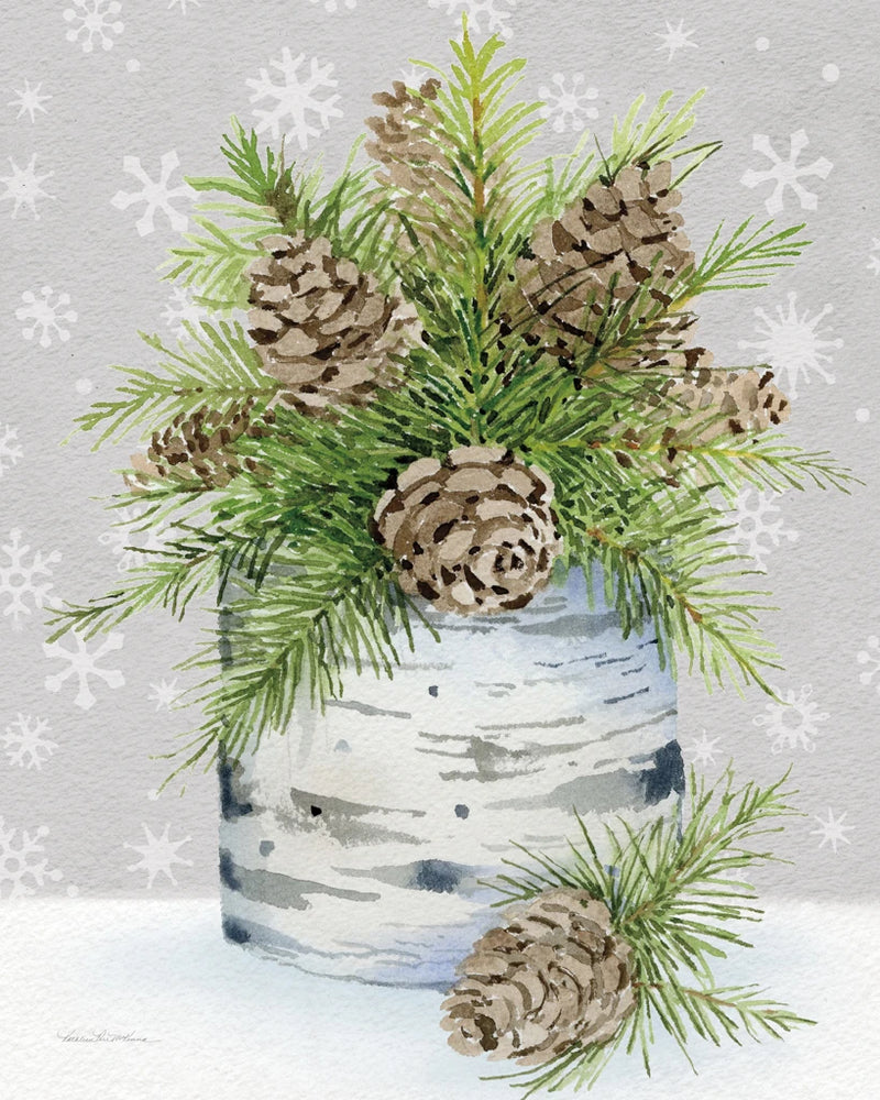 Birch Vase II on Gray Crop by Kathleen Parr McKenna