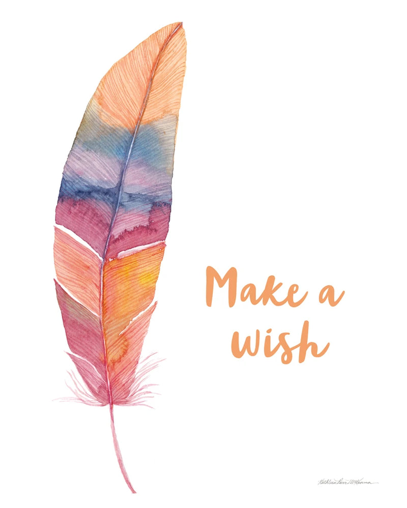 Boho Feathers I Inspiration by Kathleen Parr McKenna