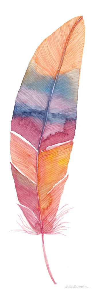 Boho Feathers II by Kathleen Parr McKenna