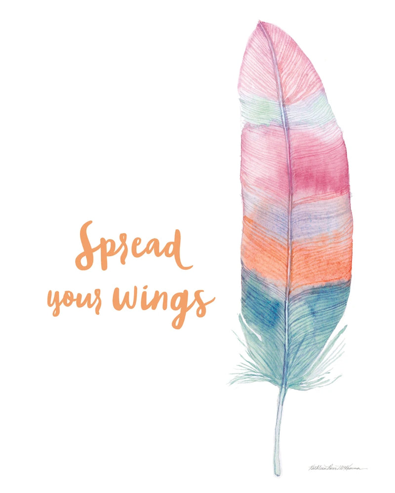Boho Feathers II Inspiration by Kathleen Parr McKenna