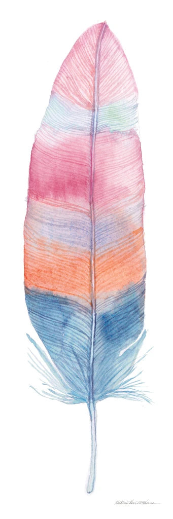 Boho Feathers III by Kathleen Parr McKenna