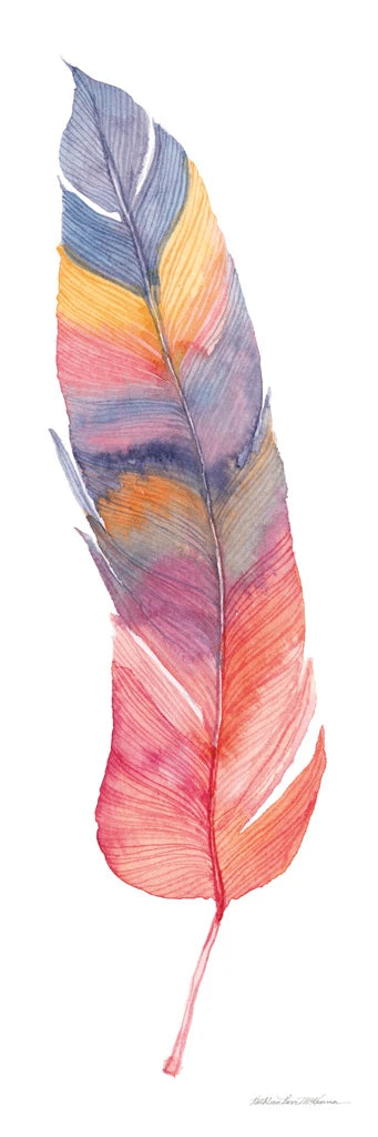 Boho Feathers IV by Kathleen Parr McKenna