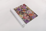 Butterfly and Dahlia by Kathleen Parr McKenna. shown as a rolled paper print. Available as archival giclee rolled canvas, fine art paper, or poster print. SKU 41289i.