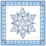 Celebrating Hanukkah I by Kathleen Parr McKenna. SKU 36820a. Archival Giclee Fine art print for wall decor.