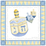 Celebrating Hanukkah II by Kathleen Parr McKenna. SKU 36821a. Archival Giclee Fine art print for wall decor.