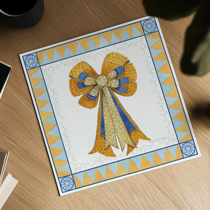 Celebrating Hanukkah IV by Kathleen Parr McKenna. Shown as a detailed flat fine art print, highlighting archival giclee quality. Available as an archival giclee rolled canvas, fine art paper, or poster print. SKU 36823a.