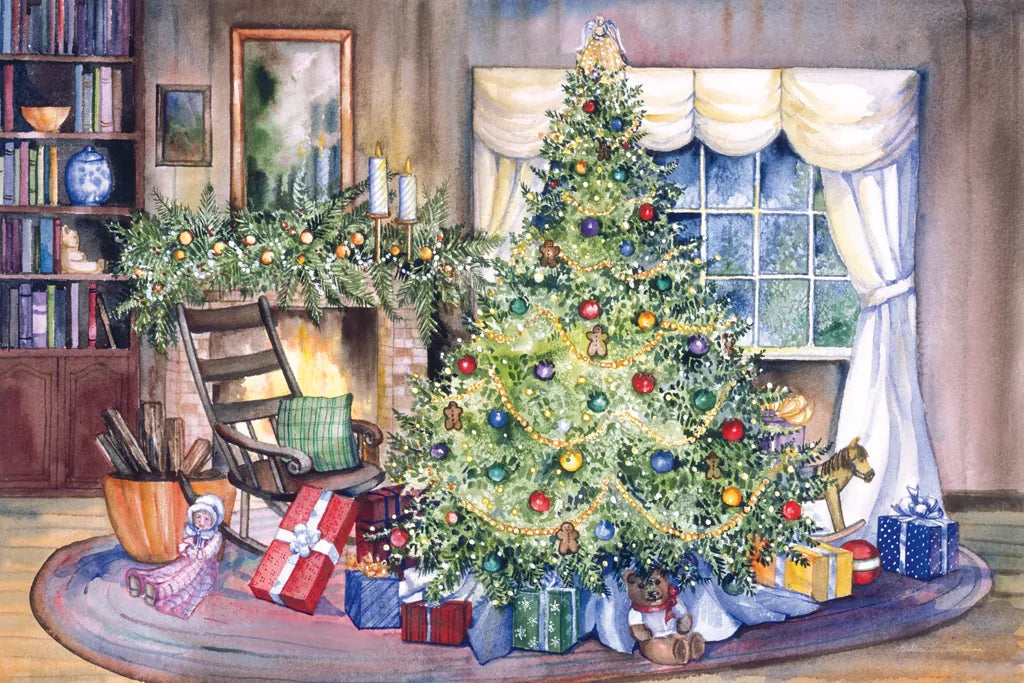 Christmas by Kathleen Parr McKenna. SKU 41397i. Archival Giclee Fine art print for wall decor.