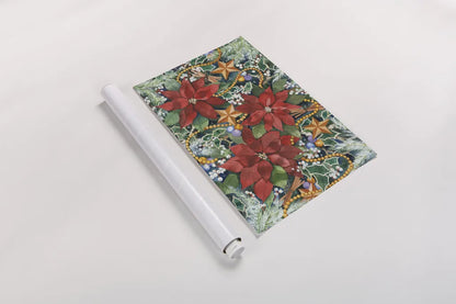 Christmas Charms by Kathleen Parr McKenna. shown as a rolled paper print. Available as archival giclee rolled canvas, fine art paper, or poster print. SKU 40559h.