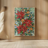 Christmas Charms by Kathleen Parr McKenna. shown as over sized large wall art. Available as an archival giclee rolled canvas, fine art paper, or poster print. SKU 40559h.