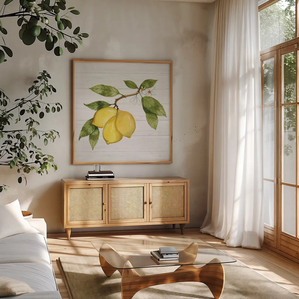 Citrus Garden I Shiplap by Kathleen Parr McKenna | Decorus Art