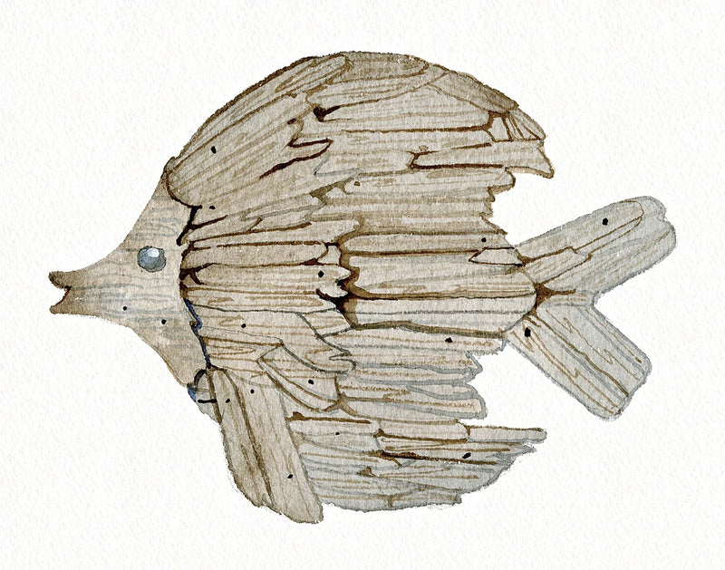 Coastal Holiday Ornament I by Kathleen Parr McKenna
