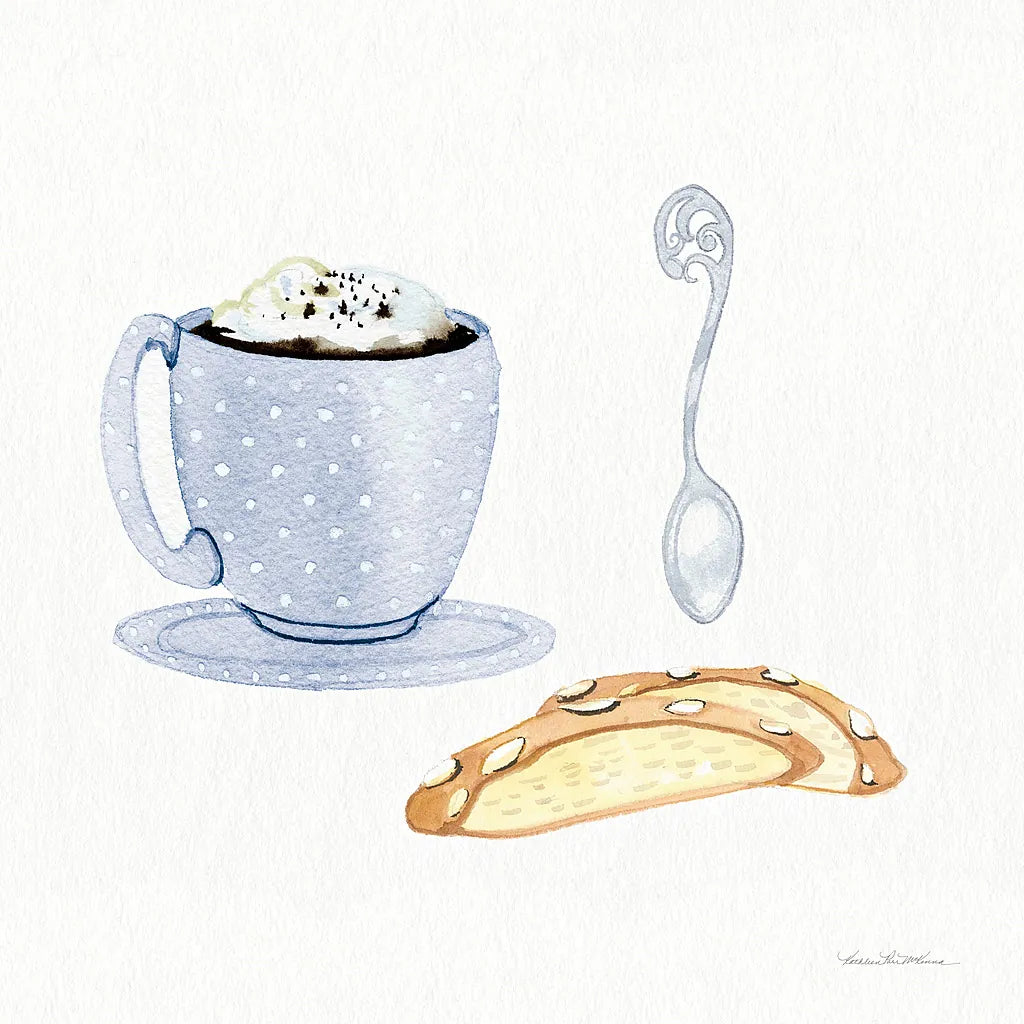 Coffee Break IX by Kathleen Parr McKenna. SKU 32147a. Archival Giclee Fine art print for wall decor.