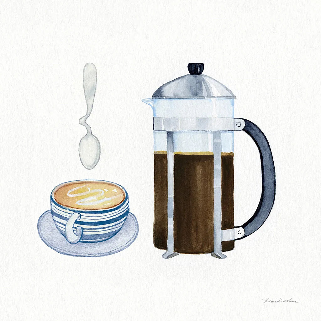 Coffee Break VIII by Kathleen Parr McKenna. SKU 32146a. Archival Giclee Fine art print for wall decor.