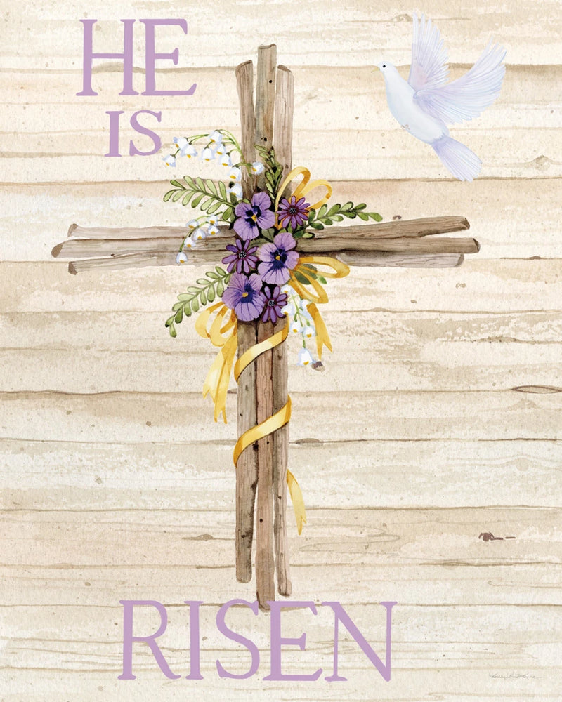 Easter Blessing Saying III with Cross v2 by Kathleen Parr McKenna