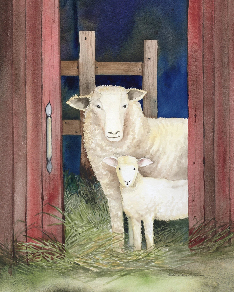 Farm Family Sheep by Kathleen Parr McKenna